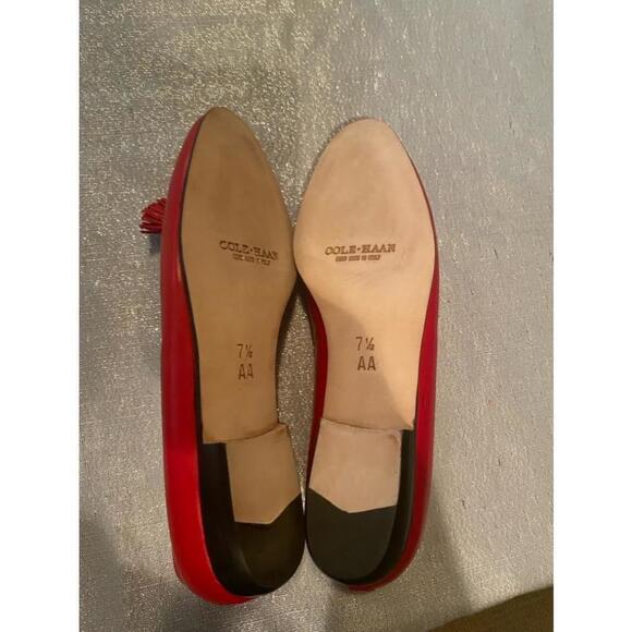 Cole Haan vintage red tasseled flats size 7.5AA - Picture 3 of 8